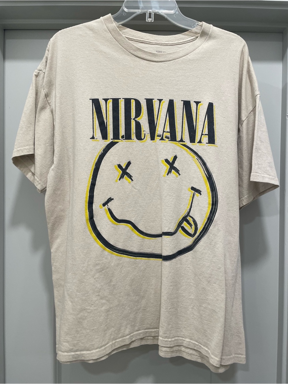 NIRVANA Beige Graphic Tee